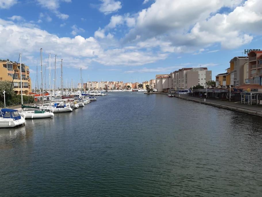 Appart. Calme 5 Pers Vue Sur Le Port De Gruissan Exterior foto